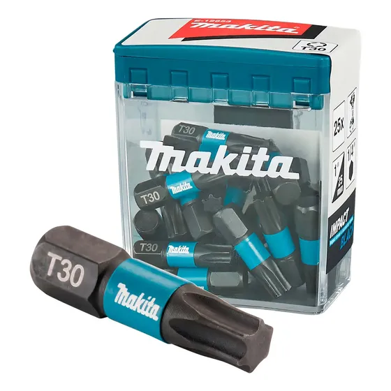 Puntas Impact Black T30-25mm 25 Pzas - Makita 1 Puntas Impact Black T30-25mm 25 Pzas - Makita