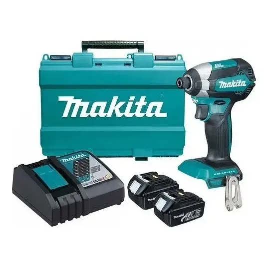 Atornillador Impacto Makita Dtd154rfe+2baterías+cargador Color Turquesa 1 Atornillador Impacto Makita Dtd154rfe+2baterías+cargador Color Turquesa
