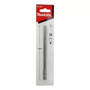 Imán Phillips Long Bits, 150 mm, 15 cm, Ph2, Makita B-57847
