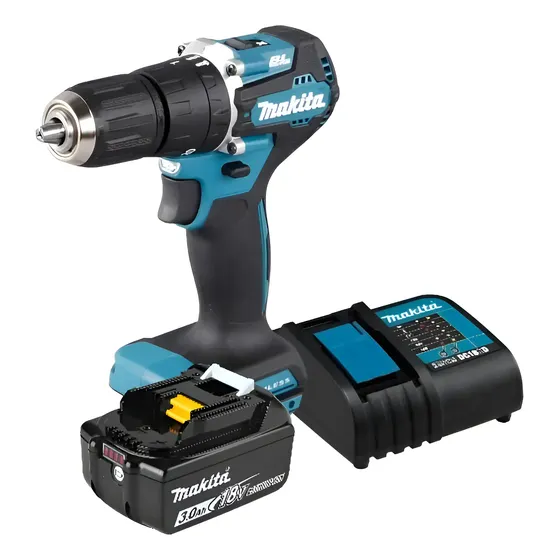 Taladro Percutor Makita Dhp487rfx4 13mm+1bat 3ah+carg 1 Taladro Percutor Makita Dhp487rfx4 13mm+1bat 3ah+carg