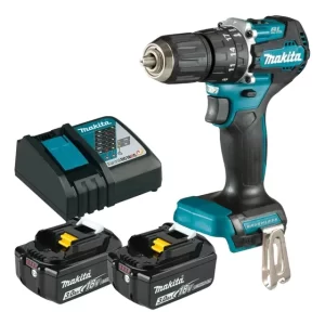 Taladro Percutor Inalambrico Bl Makita 2 Baterias Dhp490rfx2