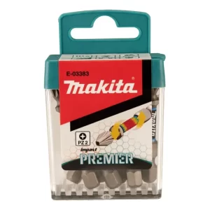 Puntas De Impacto Pz2 X 2 Premier 10 Piezas Makita E03383