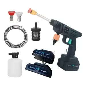Hidrolavadora Portátil Con 2 Baterías