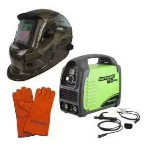 Kit Soldadora Indura 160A + Máscara y Guantes