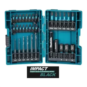 Set De Puntas Y Brocas Makita Impact Black 33piezas B-66896