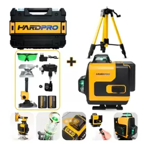 Nivel Láser 16 Líneas Hardpro 360 Verde + Trípode y Control