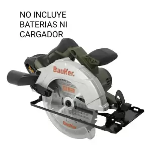 Sierra Circular Inalámbrica Bauker 185mm Sin Batería Madera