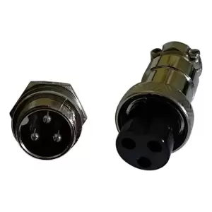 Conector Enchufe Hembra + Macho 3 Pines Maquina Soldar Pack2
