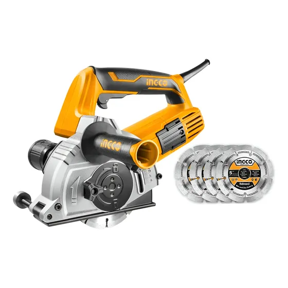 Sierra Acanaladora De Concreto 4 Discos 1500w - Ingco 1 Sierra Acanaladora De Concreto 4 Discos 1500w - Ingco