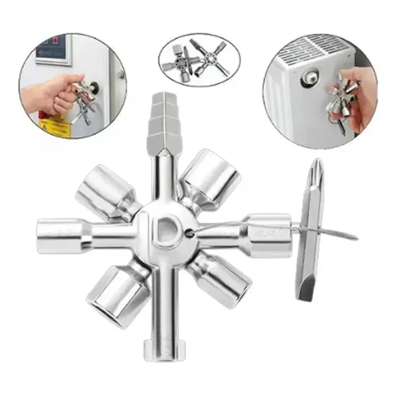Llave Inglesa Cruz 10 en 1 para Elevador 1 Llave Inglesa Cruz 10 en 1 para Elevador