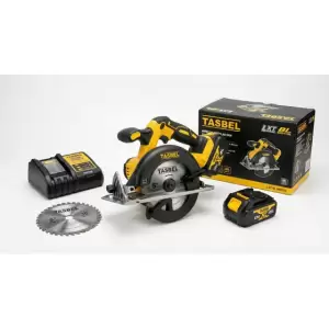 Sierra Circular Inalámbrica 5 Tasbel Motor Bl + 2 Baterías