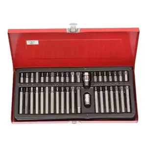 Kit 40 Puntas Cortas/Largas Llaves Allen Torx