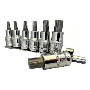 Pack 7 Dados Llaves Allen Torx 1/2 T30-T70