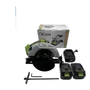 Sierra Circular Inalambrica Mcasa 2 Baterias 800w C/cargador