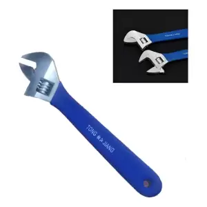 Llave Inglesa Ajustable Plateada de Alta Resistencia