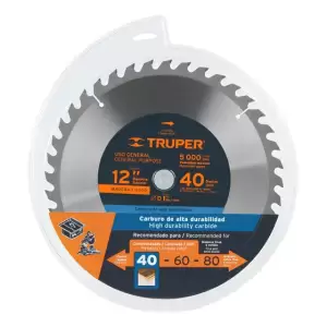 Sierra Circular Para Madera 12 X 40 Dts. Truper St-1240e