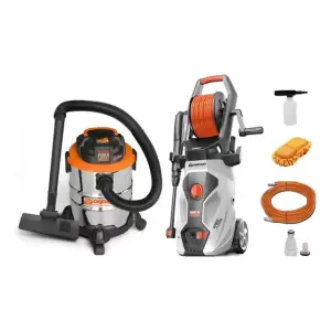 Combo Hidrolavadora 1600W + Aspiradora 20L