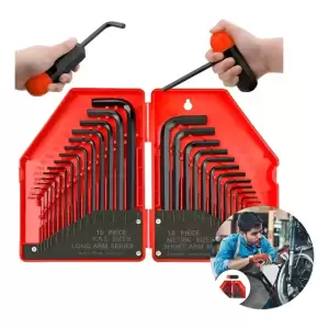 Set 30 Llaves Allen Hexagonales Métricas