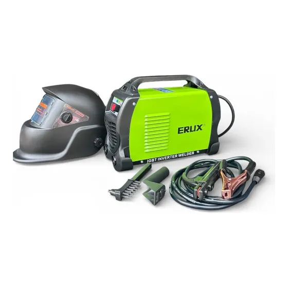 Soldadora Erux 250A + Máscara Fotosensible 1 Soldadora Erux 250A + Máscara Fotosensible
