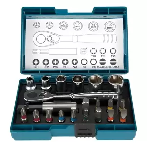 Set Puntas + Llave De Carraca, 21 Pcs B-54081