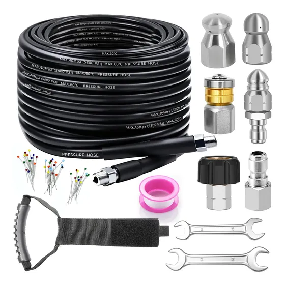 Kit Destapacañerías Zgqmcgy para Hidrolavadora 1 Kit Destapacañerías Zgqmcgy para Hidrolavadora
