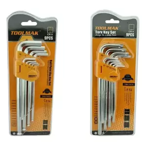 Set Llaves Allen Hexagonal y Estrella Toolmak