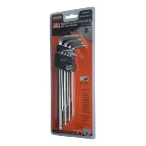 Set 9 Llaves Allen Cromadas L Makawa MK-0350