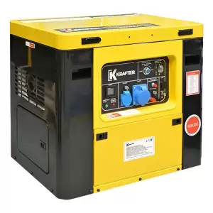 Generador Eléctrico Krafter Diesel Insonoro KRD5000EI