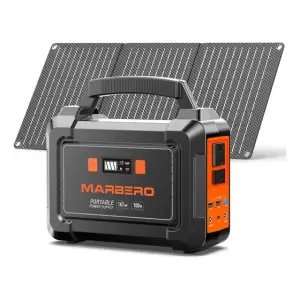 Generador Eléctrico Solar Portátil Marbero 167Wh