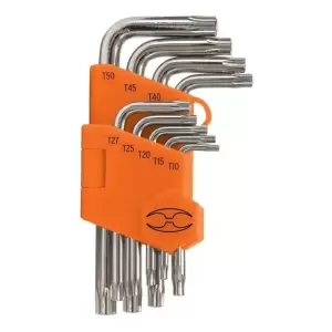 Juego 9 Llaves Torx Organizador Truper 15554
