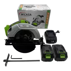 Sierra Circular Inalambrica Mcasa 2 Baterias 800w C/cargador