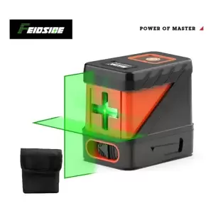 Nivel Laser Verde de Dos Líneas con Soporte Incluido