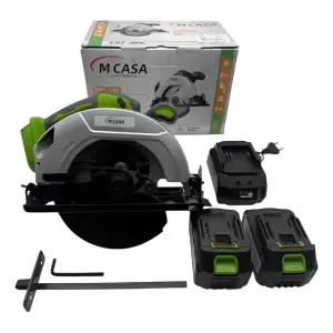 Sierra Circular Inalambrica Mcasa 2 Baterias 800w C/cargador