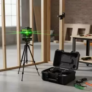 Nivel Láser 12 Líneas Profesional + Trípode y Accesorios
