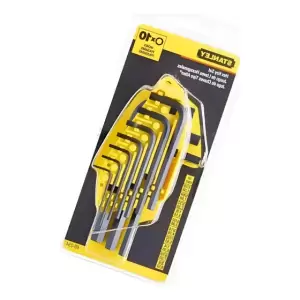 Juego 10 Llaves Allen Stanley 1/16-3/8" 69254