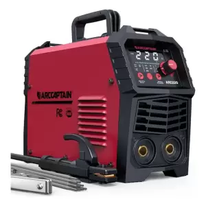 Soldador Arccaptain 220a Stick Arc/lift Tig 110 V/220 V, 10
