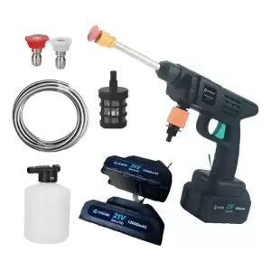 Hidrolavadora Portátil con 2 Baterías Recargables