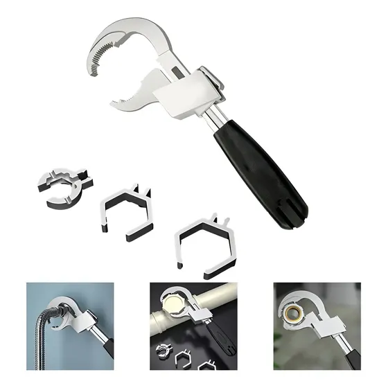 Llave Inglesa Ajustable Universal para Grifo y Lavaplatos 1 Llave Inglesa Ajustable Universal para Grifo y Lavaplatos