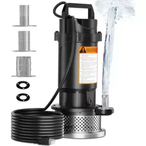 Bomba de Agua Sumergible Acero Inoxidable 370W