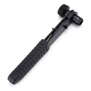 Llave de Trinquete 1/4 Mini Acero Negro 90°