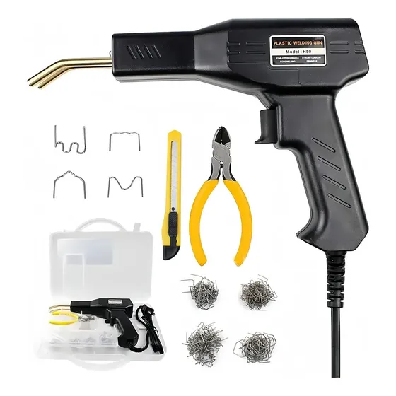Set Máquina De Soldar Grapadora Plástico Caliente 50w Vama 1 Set Máquina De Soldar Grapadora Plástico Caliente 50w Vama