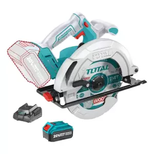Sierra Circular Total, 7.1/4'' 185mm, Batería Y Cargador Color Turquesa Frecuencia 50hz 60hz
