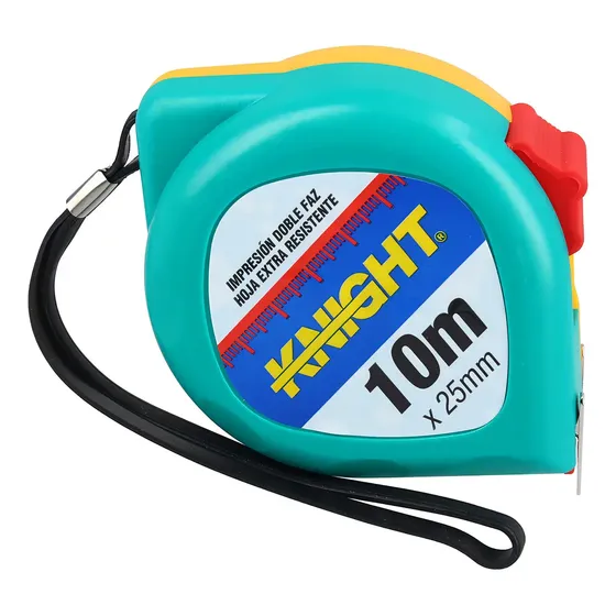 Huincha de Medir Knight 10m x 25mm Freno Rápido 1 Huincha de Medir Knight 10m x 25mm Freno Rápido