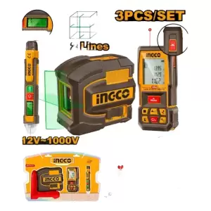 Nivel Láser + Distanciómetro + Detector de Voltaje