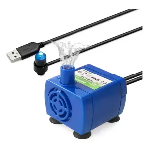 Para Bomba Usb Para Fuente De Agua Para Mascotas Con Luz