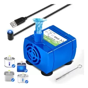 Bomba de Agua USB para Bebedero Mascota con Luz LED