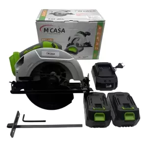 Sierra Circular Inalambrica Mcasa 2 Baterias 800w C/cargador