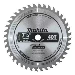 Hoja De Sierra Circular Makita D-67044 7-1/4puLG 40t, Corte