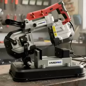 Sierra Cinta Corte Profundo Portátil Hardpro 1600w Con Base