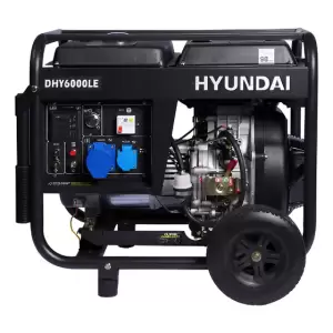Generador Eléctrico Hyundai Diesel 5.5 kW con Ruedas